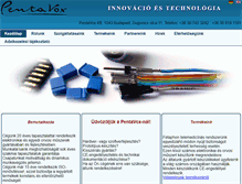 Tablet Screenshot of pentavox.hu